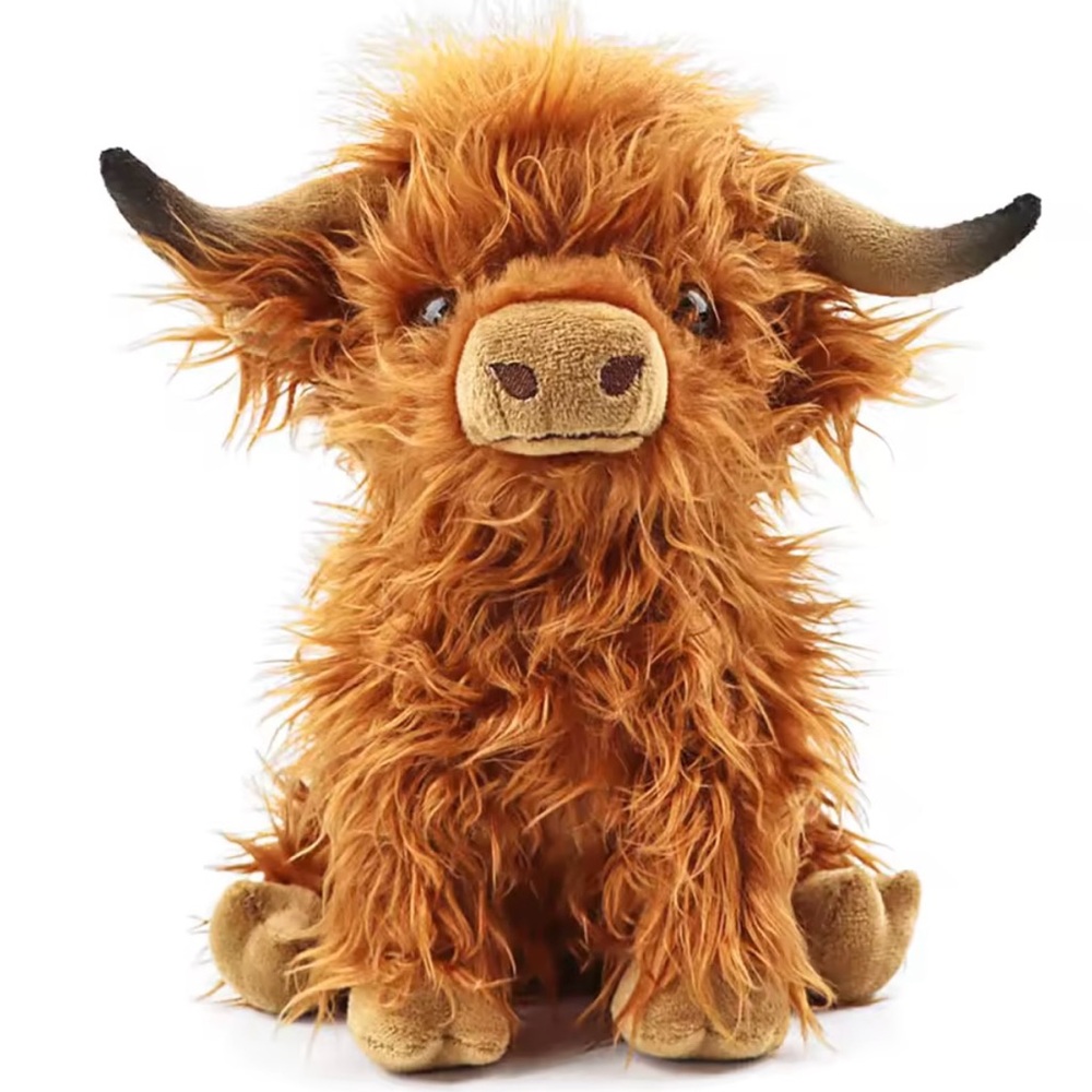 Fluffy Highland Cow Plush Toy